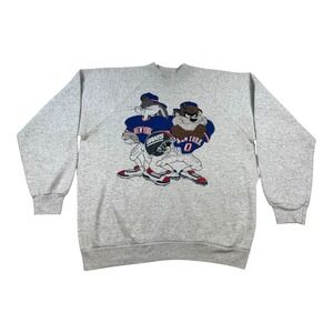 Vintage Looney Tunes New York Giants Sweatshirt Mens XL Crewneck NFL 90s USA